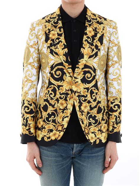 versace gold hibiscus pattern|Versace .